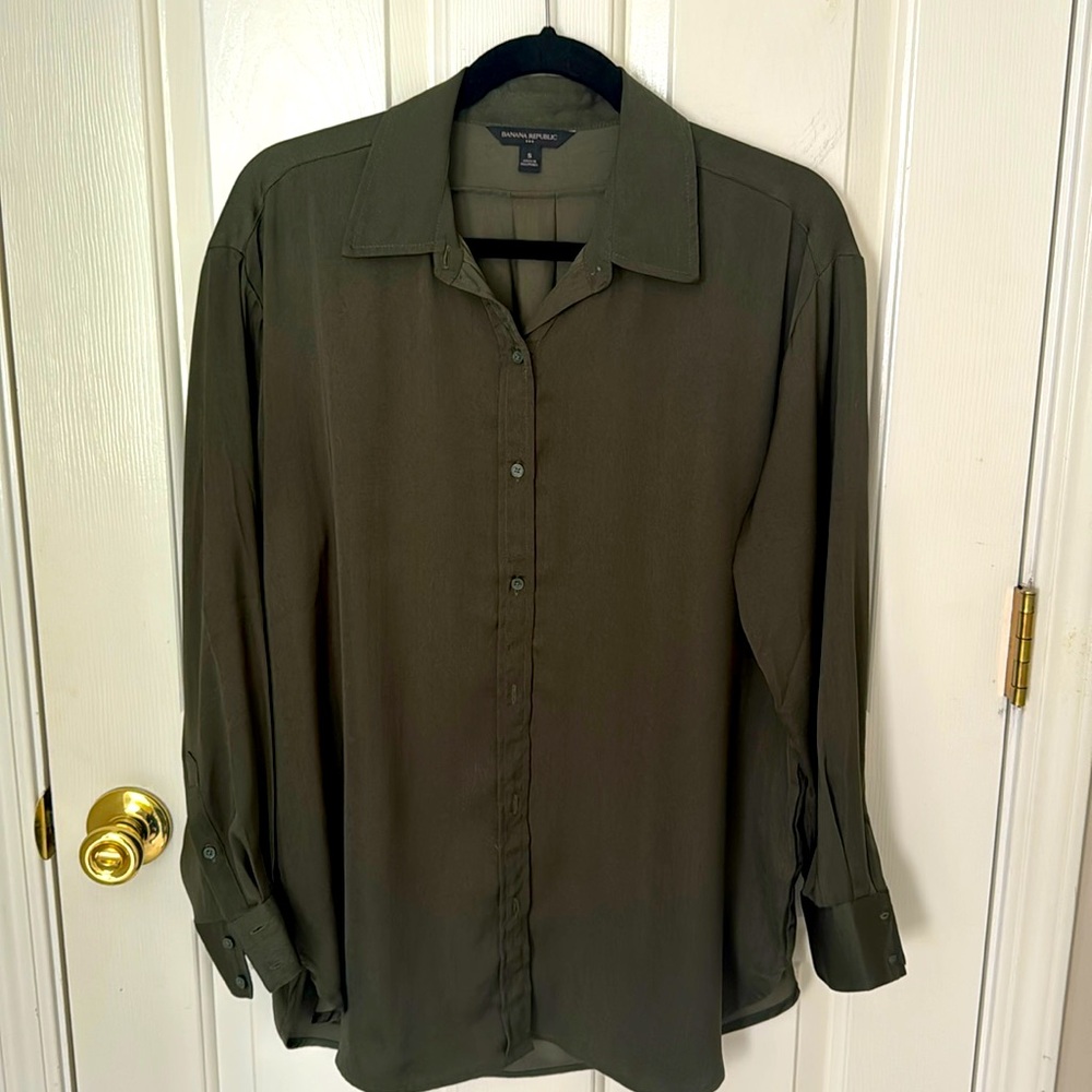 Banana Republic long silky tunic